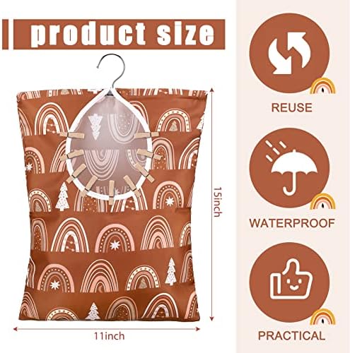 Woanger 2 Pcs Clothes Pin Bag 15 X 11 In Clothespin Holder - Image 2
