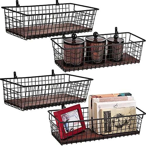 SheeChung [Extra Large Wall Storage Basket, Metal Hanging Basket by SheeChung