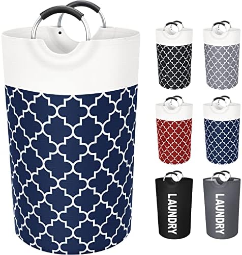 Large Laundry Basket 82L Tall Collapsible Hamper by Fabspace