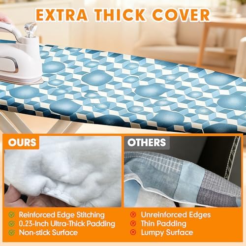 Ironing Board Cover and Pad, 18x49 Extra Wide, Scorch Resistant - Image 3