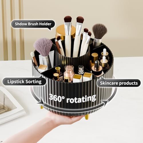 fanado 360° Rotate Makeup Brush Holder Organizer, Makeup Organizers Countertop - Image 2