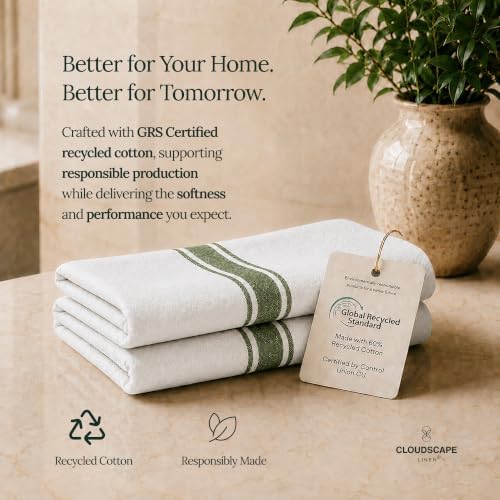 Cloud Scape Pack of 12 Kitchen Towels, Absorbent & Oversized - Image 6
