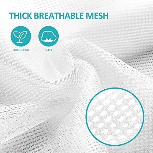 Mesh Laundry Bags with Adjustable Shoulder Strap, Drawstring Closure, Mixed - Image 3