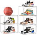 Magnetic Acrylic Clear Shoe Boxes – 360° Transparent Stackable Sneaker Storage by KOKOIN