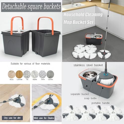 Spin Mop and Detachable Bucket Set - Image 6
