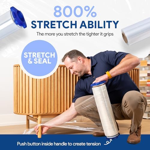 International Plastics Co. 80 Gauge 18'' Stretch Wrap - Image 2