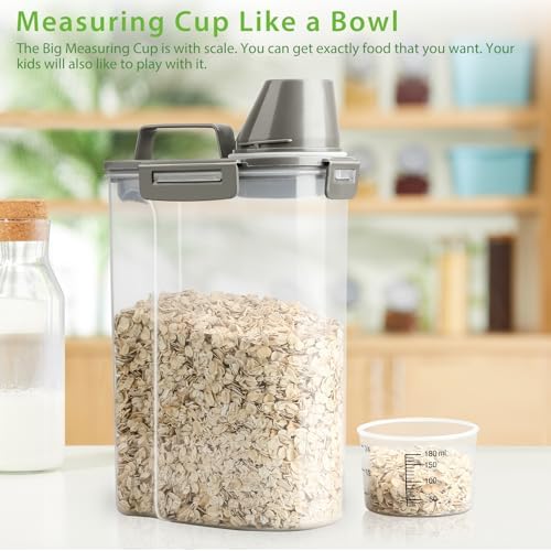 Viretec Rice Airtight Storage Container, 3 to 5Lbs Cereal Dry Food Flour Bin - Image 5