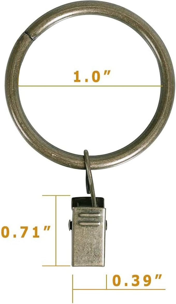 Lansian 44 Pack Curtain Rings - Image 4