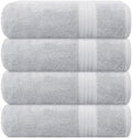 GLAMBURG Premium Cotton 4 Pack Bath Towel Set by GLAMBURG