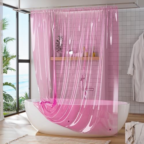 Titanker Shower Curtain Liner, Plastic Shower Liner PEVA 72 x 72 Lightweight - Image 6