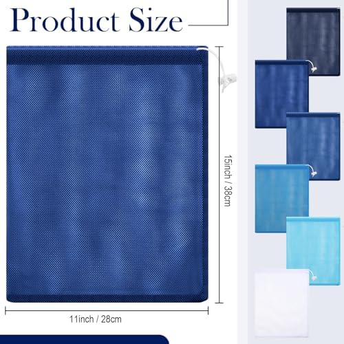 Frienda 6 Pack Mesh Drawstring Bags 11x15 Inch - Image 3