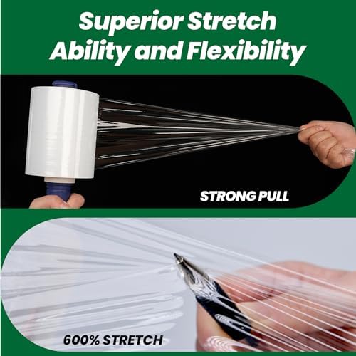 Adhes Recyclable Stretch Wrap Film 5 Inch x 1000 Feet, 2 Rolls - Image 3