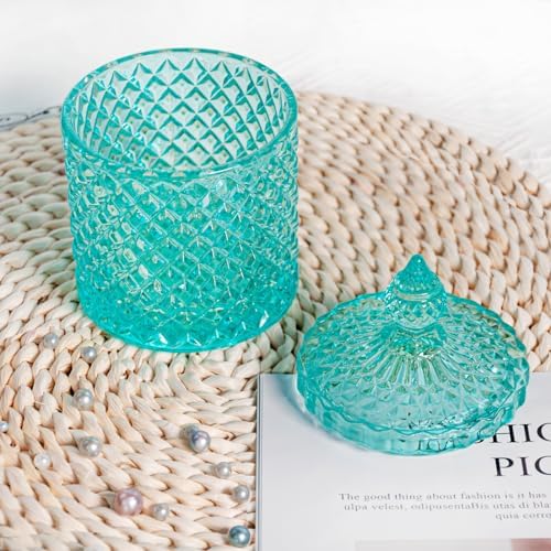 2 Pack Glass Qtip Holder, Apothecary Jars - Image 4
