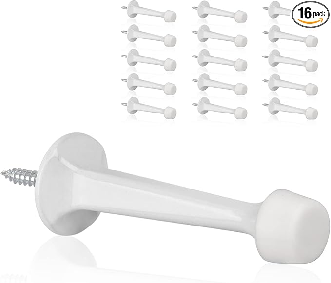 16 Pack Solid Rigid Door Stops by KOVOSCH