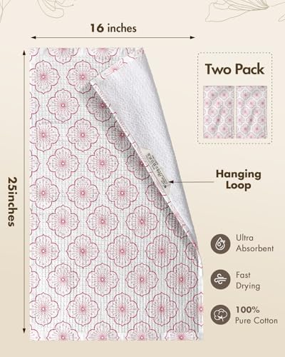 Miss Adola 370GSM Cotton Waffle Kitchen Towels - Image 4