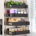 HuggieGems Black Magnetic Spice Rack by HuggieGems