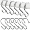 Shower Curtain Hooks, Metal Shower Hooks by BellRhein