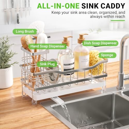 Sink Caddy, Sponge Holder for Kitchen Sink - Image 6