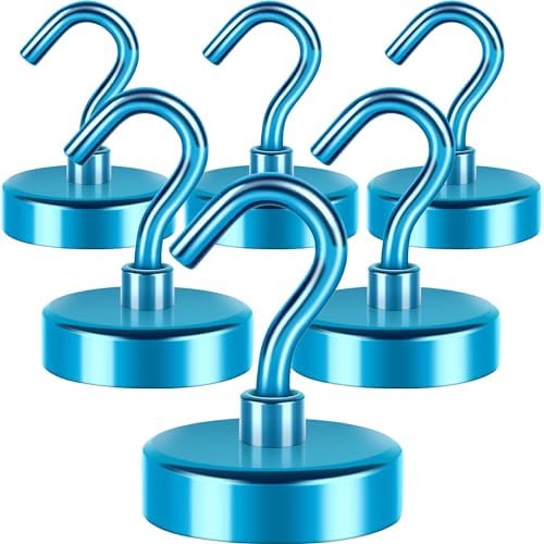 Neosmuk Magnetic Hooks for Cruise Cabins, 85lb+ Heavy Duty, Royal Blue by Neosmuk