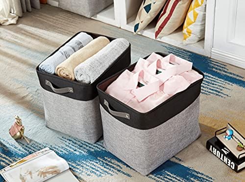 DECOMOMO Extra Large Storage Baskets, 54.5L Fabric Storage Bins 3 Pack - Image 2