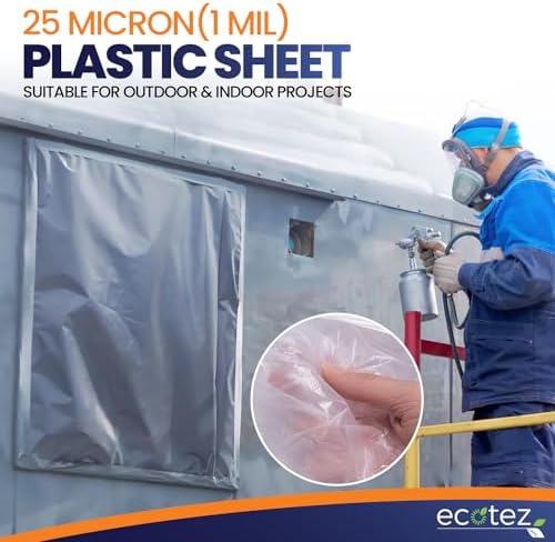 1 Pack 12 x 9 ft Extra Large Plastic Drop Cloth - Image 6
