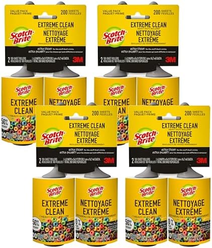 Scotch-Brite Extreme Clean Lint Roller, 50% Stickier*, Heavy Duty by Unknown