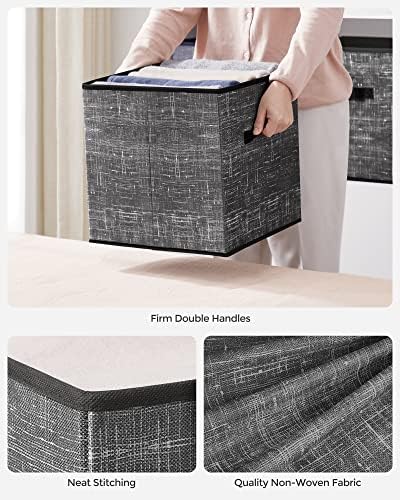 SONGMICS Storage Cubes, 13-Inch Foldable Closet Organizers - Image 5