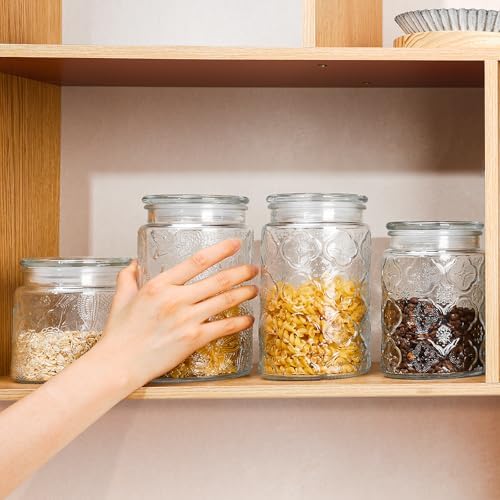 Glass Storage Containers With Lids, Glass Jars With Lids - Image 4