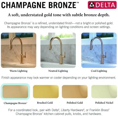 Delta Faucet 72010-CZ Flange and Strainer, Kitchen Sink, Champagne Bronze - Image 5