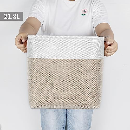 Bagnizer Collapsible Fabric Storage Cubes 11x11 Cube Storage Bins, 4 Pack - Image 4
