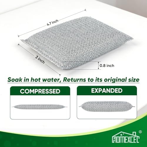 HOMEXCEL All-Purpose Sponge Pads 12PK, Non-Scratch Dish Sponges - Image 2