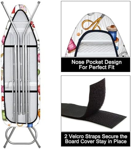 Ironing Board Cover 15"x54"，Standard Ironing Board Replacement Cover，Easy Fit - Image 3