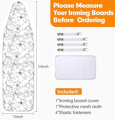 Ironing Board Cover and Pad, 15x54 Standard Size, Scorch Resistant - Image 6
