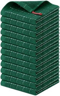 Homaxy 100% Cotton Terry Kitchen Dish Cloths, 12 Pack, Dark Green by Homaxy