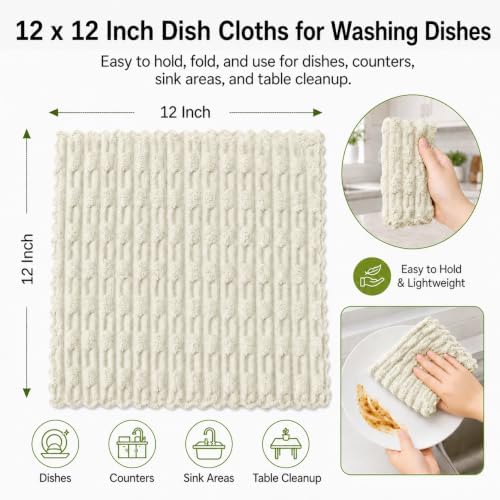 kimteny Microfiber Dish Cloths for Washing Dishes 18 Pack - Image 2