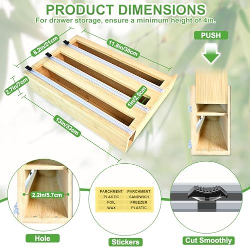 MSJGA Magnetic Plastic Wrap Dispenser - Image 3