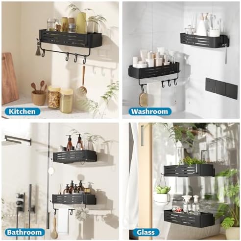 Onemake Shower Caddy Suction Cup, 2 Pack Shower Shelf - Image 2