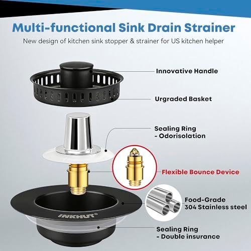 Upgraded 3 in 1 Kitchen Sink Drain Strainer - Image 4