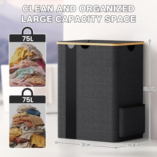 BlissTotes 150L Laundry Basket Hamper - Image 6