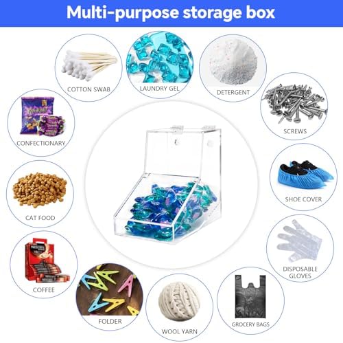 Laundry Pods Container Large 8.6 Inch, Acrylic Laundry Detergent Storage Holder - Image 3