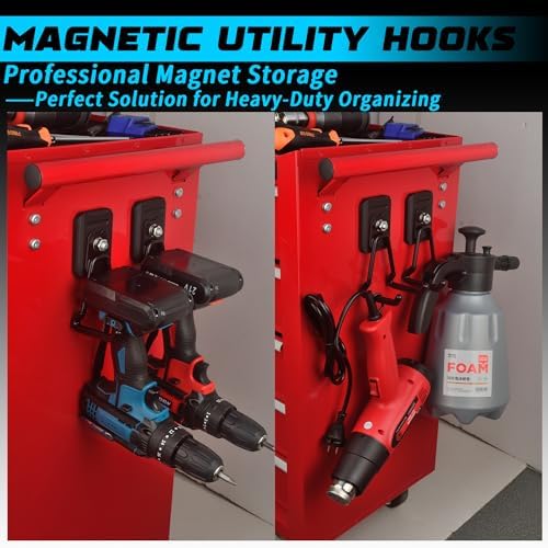 Heavy Duty Magnetic Hook, Large Utility Storage Magnetic Garage Hooks, Strong - Image 6