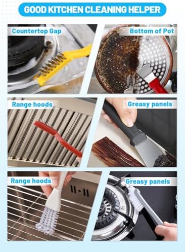 20Pcs Crevice Cleaning Brush Set, Hard Bristle Scrub Brushes - Image 4