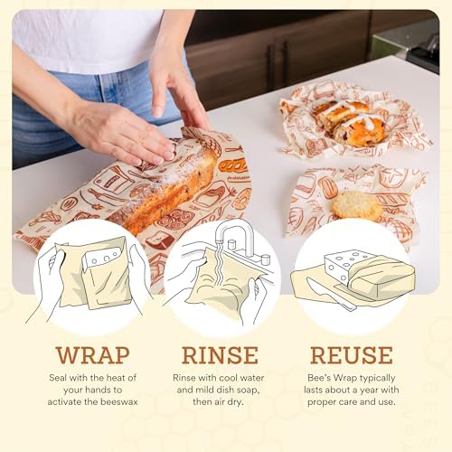 Bee's Wrap Beeswax Food Wraps, 3 Pack Assorted - Image 6
