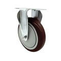 Service Caster Brand Replacement Caster for Uline Caster H-5540R-Rigid Top Plate Caster with 5 Inch Maroon Polyurethane Wheel-Light Duty Replacement Caster-Fits Cart, Dollies and Poly Box Truck H-3840