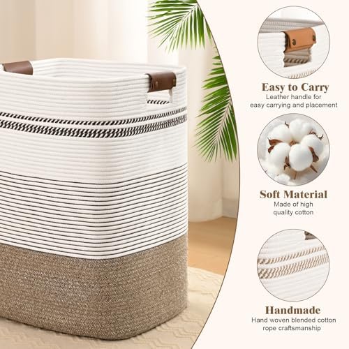 Laundry Hamper, 85L Tall Laundry Basket - Image 6