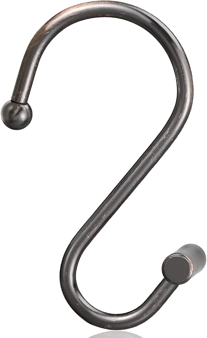 Bronze Shower Curtain Hooks, Rust Proof Shower Curtain Rings - Image 3
