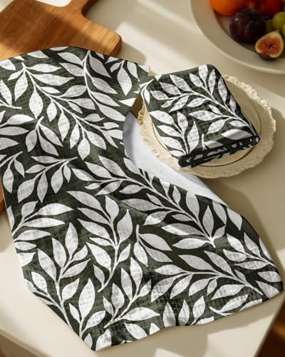 Miss Adola 370GSM Cotton Waffle Kitchen Towels - Image 2