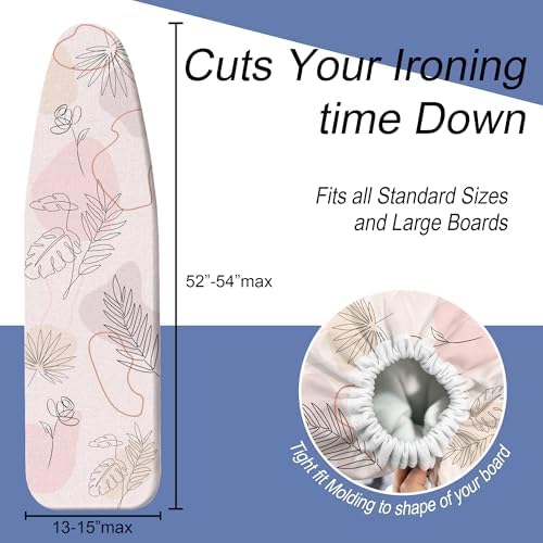 Boho Ironing Board Cover and Pad 15x54 Inch, 100% Cotton Surface Heavy Duty - Image 5