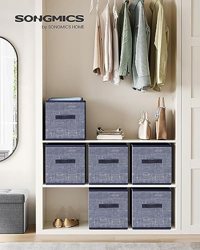 SONGMICS Storage Cubes, 11.8-Inch Foldable Closet Organizers - Image 2