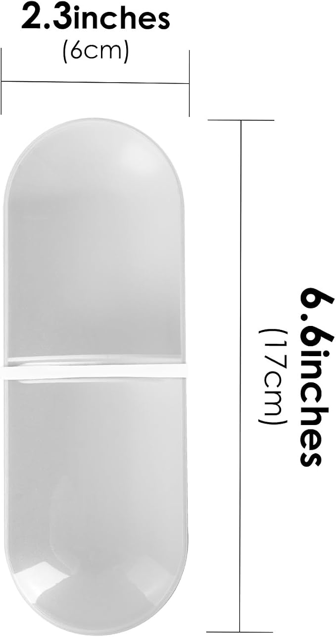 Adorila Travel Cotton Swab & Round Holder, 2 Pack - Image 4